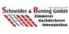 Logo von Schneider & Bening | Zimmerei, Dachdeckerei und Innenausbau